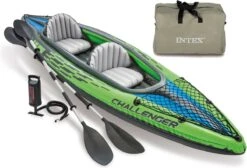 Intex Challenger K2 Kayak - Opblaasboot - 2-Persoons - Groen/Zwart -Merkloos Winkel 1200x815 5