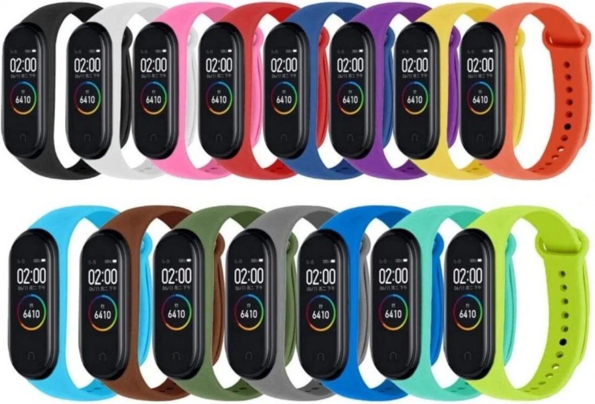 Horlogebandje Geschikt Voor Mi Band 3/4 - Slimme Horlogeband Geschikt Voor Mi Band 3/4 - Zwart 8 Horlogebandje Geschikt Voor Mi Band 3/4 - Slimme Horlogeband Geschikt Voor Mi Band 3/4 - Zwart - Afbeelding 6
