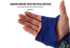 *** Bandage Blauw 2 Rollen 2.5meter Katoen - Blauw - Boksen -MMA -Thai En Kickboksen- Vechtsport - Heble® *** -Merkloos Winkel 1200x820 10