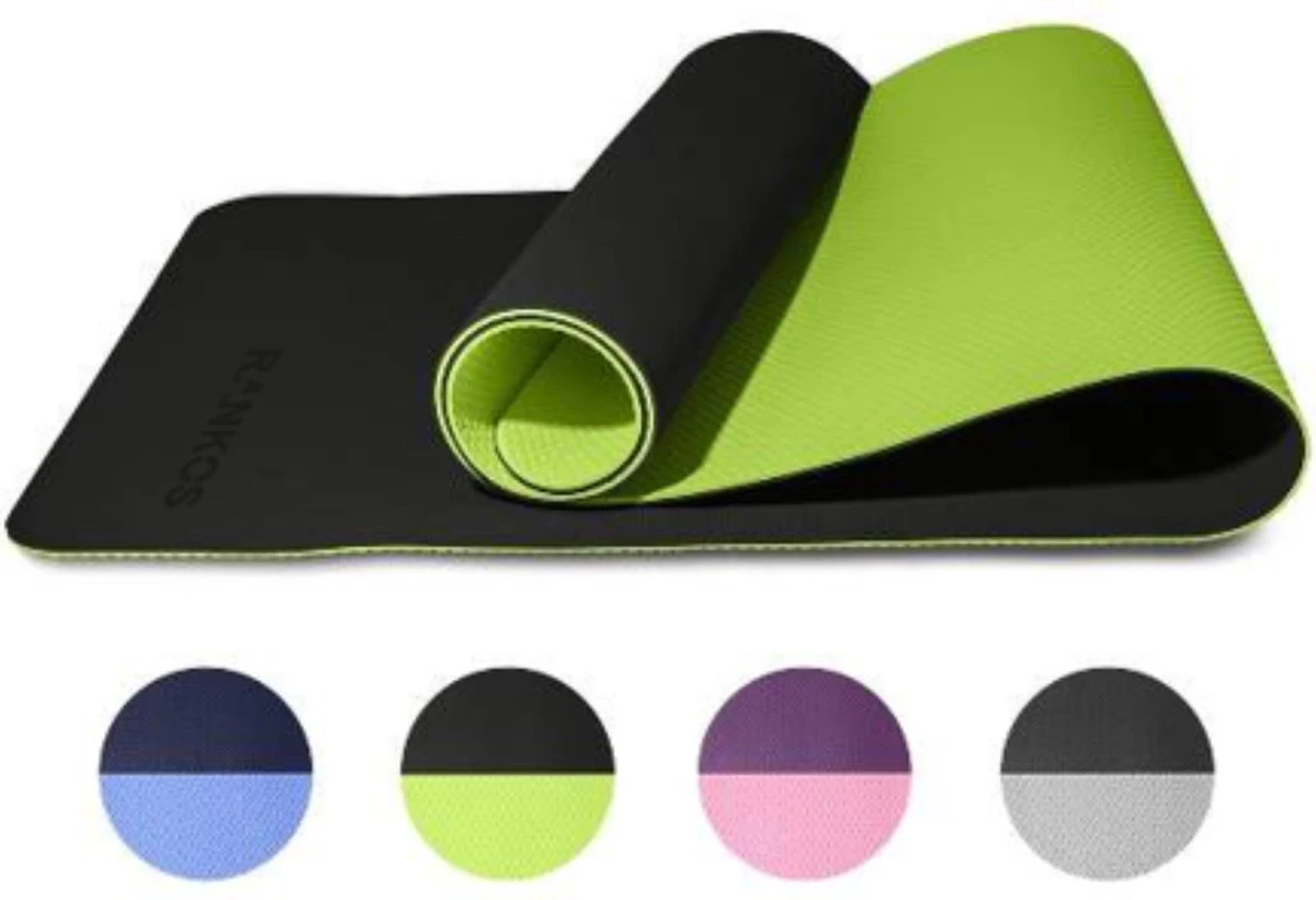 Rankos Sport Fitnessmat - 183 Cm X 61 Cm X 0.6 Cm - Groen - Yoga Mat - Sport Mat - Inclusief Draagriem - Hoogwaardige Kwaliteit Trainingsmat - Anti Slip Mat - 100% Huidvriendelijk & Duurzaam 3 Rankos Sport Fitnessmat - 183 Cm X 61 Cm X 0.6 Cm - Groen - Yoga Mat - Sport Mat - Inclusief Draagriem - Hoogwaardige Kwaliteit Trainingsmat - Anti Slip Mat - 100% Huidvriendelijk & Duurzaam