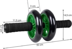Merkloos Decopatent® Ab Wheel - AB Roller Wiel Voor Buikspieren - Trainingswiel - Incusief Fitness Mat - Buikspier Trainer - Wiel - Groen -Merkloos Winkel 1200x821 5
