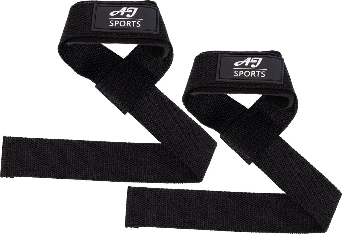AJ-Sports Lifting Straps – Kracht Training & Crossfit – 2 Stuks Lifting Straps - Powerlifting – Fitness – Workout – Padding & Anti Slip – Zwart 3 AJ-Sports Lifting Straps – Kracht Training & Crossfit – 2 Stuks Lifting Straps - Powerlifting – Fitness – Workout – Padding & Anti Slip – Zwart