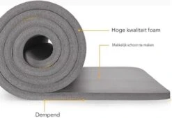 Merkloos Fitness Mat - Yoga Mat - Sport Mat - Antislip - Zwart - 178 X 60 X 1.0cm -Merkloos Winkel 1200x825 6