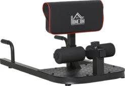 HOMCOM Beentrainer Squats Buik Billen Trainer Sissy Squat Verstelbaar Rolbaar A91-069-1