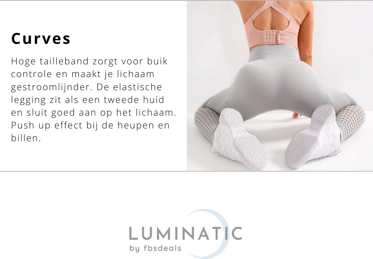 Sportlegging Dames - Fitness Legging - Yoga Legging - High Waist Sport Legging - Anti Cellulite - Shapewear Dames - Push Up - Butt Lifter - Sportkleding Dames - Booty | Luminatic® | Groen | M 6 Sportlegging Dames - Fitness Legging - Yoga Legging - High Waist Sport Legging - Anti Cellulite - Shapewear Dames - Push Up - Butt Lifter - Sportkleding Dames - Booty | Luminatic® | Groen | M - Afbeelding 4