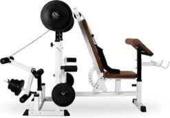 Klarfit KS02 Krachtstation - Halterbank - Trainingsbank - Bankdrukken - Curl-Pult / Halterhouder / Been-curler / Butterfly / Katrol -Merkloos Winkel 1200x836 4