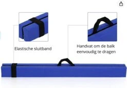 Opvouwbare Turnbalk - 2,2 M - Blauw - Evenwichtsbalk 13 Opvouwbare Turnbalk - 2,2 M - Blauw - Evenwichtsbalk -Merkloos Winkel 1200x839 12