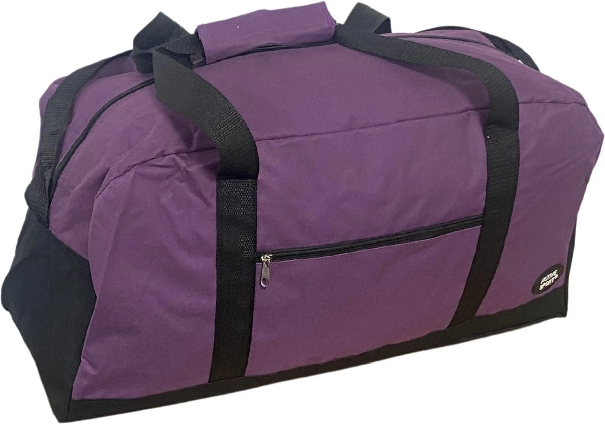 Active Sport Reistas | 40 Liter Weekendtas Sporttas Dames En Heren | Black Purple | 60x30x22cm | Paars Zwarte Reistas 8 Active Sport Reistas | 40 Liter Weekendtas Sporttas Dames En Heren | Black Purple | 60x30x22cm | Paars Zwarte Reistas - Afbeelding 6