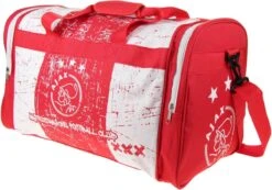 Ajax Sporttas - Wit/rood