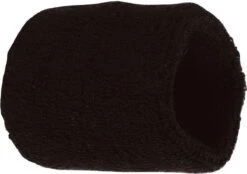 Benza Pols Zweetbandjes - Zwart 6 Cm - 2 Stuks