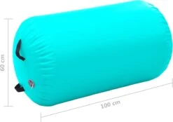 VidaXL Gymnastiekrol Met Pomp Opblaasbaar 100x60 Cm PVC Groen -Merkloos Winkel 1200x845 3