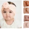 Baby Haarbandjes Met Donut (0-2 Jaar) - Roestbruin Zand Beige