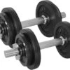 Tunturi Gewichten Gietijzer Totaal 20kg - Halterset Met Schroefsluiting - Dumbbell Set - 2 Halterstangen - 30mm - Incl. Gratis Fitness App -Merkloos Winkel 1200x854 8