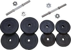 Matchu Sports - Dumbbell Set - Verstelbaar - Halterset - Gewichten - 2 X 10 Kg - Set Van 2 Stuks - Zwart -Merkloos Winkel 1200x855 2