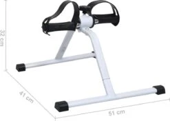 TJ Store® Ergonomische Pedaalfiets - Pedaal Fiets - Stoelfiets - Revalidatie Fiets - Revalideren - Opvouwbaar - Mini Bike - Minibike - Stoel Fiets - Bewegingstrainer - Beweging Trainer - Bureaufiets