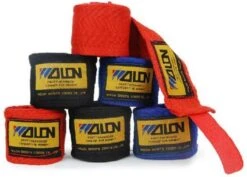 Merkloos 2 Stuks/rollen 3 M Katoen Boksen Sport Strap Kick Boksen Bandage Sanda Muay Thai Karate MMA Taekwondo Hand Handschoenen Wraps | Boxen | Bokspads | Fitness | Thai Boxing | Blauw -Merkloos Winkel 1200x862 10
