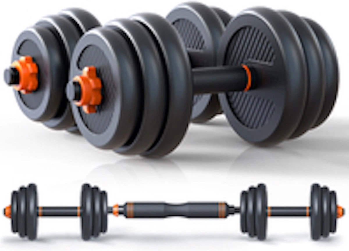 Dumbells Set 30kg | Halterset | Verstelbaar | Inclusief Stang - Dumbells Set - Halterset - Fitness Gewicht 3 Dumbells Set 30kg | Halterset | Verstelbaar | Inclusief Stang - Dumbells Set - Halterset - Fitness Gewicht