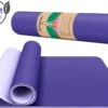 Dralegend Antislip Yogamat - Donkerpaars - Met Blaadjes Print , Gemaakt Van TPE Met Extra Dik (6mm) - Sportmat Fitness Mat Duurzaam Lichtpaars- Hypoallergene Yoga Mat Met Draagband - 183 Cm X 61 Cm X 0,6 Cm -Merkloos Winkel 1200x870 7