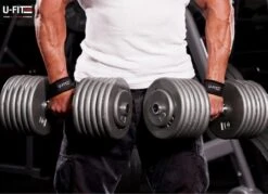 U Fit OneÂ® Zwart Lifting Straps - Anti Slip Deadlift Straps - Padded Straps - Bodybuilding - Gewichtshef - Powerlifting - Wrist Wraps - Fitness - Lifting Belt - Gym Straps - Ufitone -Merkloos Winkel 1200x870 8