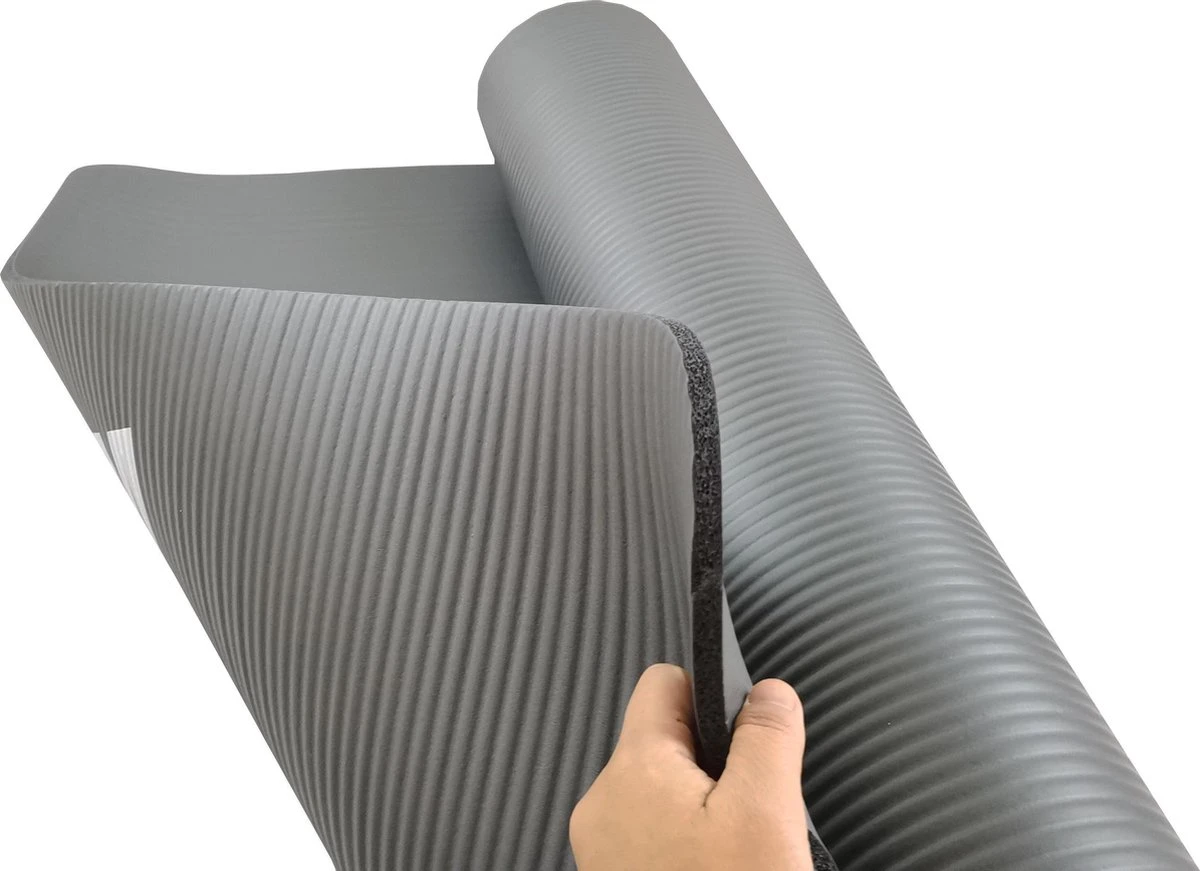 #DoYourFitness - XXL Fitness Mat - »Ashanti« - 190x100x1.0cm - Grijs 5 #DoYourFitness - XXL Fitness Mat - »Ashanti« - 190x100x1.0cm - Grijs - Afbeelding 3