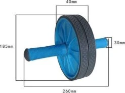 Specifit Double Ab Roller - Ab Wheel - Dubbel Trainingswiel - Buikspierwiel - Buikspiertrainer Inclusief Kniemat -Merkloos Winkel 1200x888 3