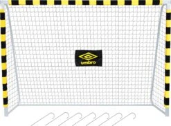 Umbro Voetbaldoel - 300 X 200 X 90 CM - Metaal - Voetbaltrainingsmateriaal Voor Alle Leeftijden - Makkelijke Montage - Zwart/Geel