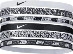 Nike Printed Elastic Hairbands 6-pack - White/Black -Merkloos Winkel 1200x893 5