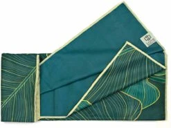 Love Generation ● Yoga Handdoek ● Tweezijdig ● Antislip ● Green Leaves -Merkloos Winkel 1200x897 8