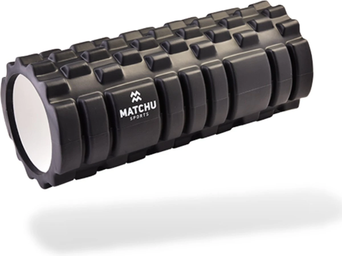 Matchu Sports - Foam Roller - Foamroller - Triggerpoint Massage - Massage Roller - 33 Cm - Hard - Zwart 3 Matchu Sports - Foam Roller - Foamroller - Triggerpoint Massage - Massage Roller - 33 Cm - Hard - Zwart
