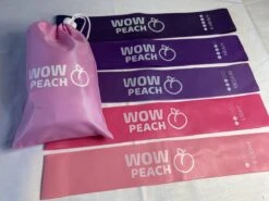 Wow Peach - Premium Weerstandsbanden Van Hoge Kwaliteit ROZE/PAARS - Set Van 5 Resistance Banden - Fitness Elastiek - Without Lemons - WOW Peach -Merkloos Winkel 1200x899 14