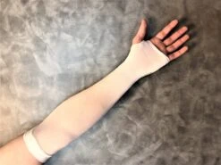 Armwarmers - Arm Sleeve - Arm Sleeve Voor Dames En Heren - Polswarmers - Armwarmers Dames Duimopening - Wit - 2 Stuks - Unisex