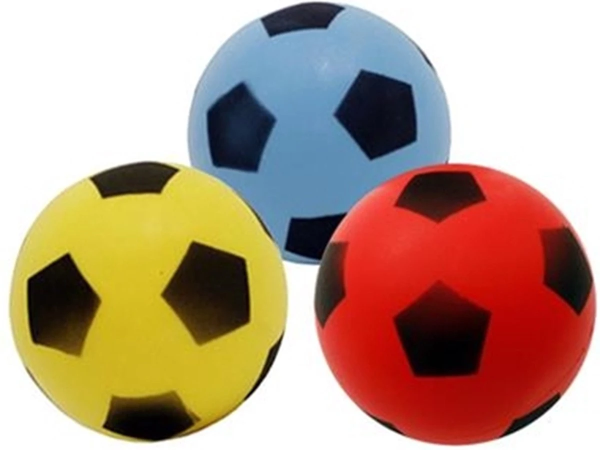 Merkloos Foam Softbal Schuimrubber Ø20cm (1 Stuk) Assorti 3 Merkloos Foam Softbal Schuimrubber Ø20cm (1 Stuk) Assorti