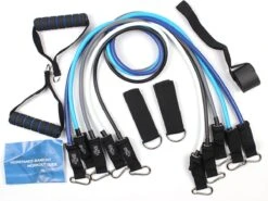 GoGoods® Resistance Band - 15-delige Weerstandsbanden Set - 70kg Totaal - Fitness Elastieken - Met Handvaten / Enkelbanden -Merkloos Winkel 1200x900 36