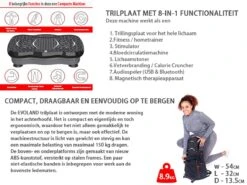EVOLAND - Trilplaat Fitness Met Bluetooth Speaker - Ibration Plate Met 99 Snelheden En 5 Programma's - Incl Stretchbands En USB Port - Antislip Rubber - Trainingsapparatuur Voor Fitness En Uithoudingstraining -Merkloos Winkel 1200x900 41