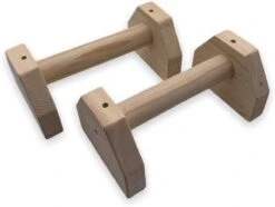 Parallettes Hout - Klein - Houten Push Up Bar - Push Up Bar - Opdruk Steunen