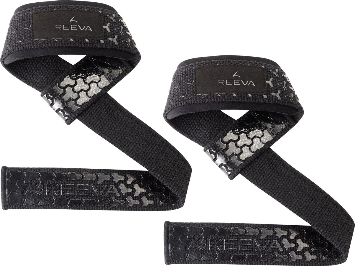 Reeva Lifting Straps Zwart (ultra Grip) - Lifting Straps Met Padding - Verkocht Per Paar - Zwart - Unisex 3 Reeva Lifting Straps Zwart (ultra Grip) - Lifting Straps Met Padding - Verkocht Per Paar - Zwart - Unisex