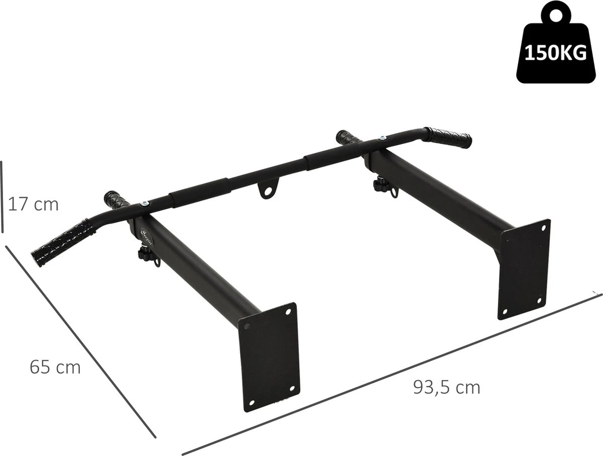 HOMCOM Klimrekstang Optrekstang Wandmontage Horizontale Beugel Met Ogen Voor Bokszak Staal A91-089 8 HOMCOM Klimrekstang Optrekstang Wandmontage Horizontale Beugel Met Ogen Voor Bokszak Staal A91-089 - Afbeelding 6
