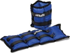 Enkelgewichten En Polsgewichten - VirtuFit Verstelbare Gewichten - 2 X 2 Kg - Nylon - Blauw