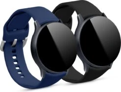 Kwmobile 2x Armband Voor Samsung Galaxy Active 2 40mm / 44mm - Bandjes Voor Fitnesstracker In Zwart / Donkerblauw -Merkloos Winkel 1200x911 22