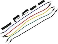 Tunturi Resistance Band Set - Weerstandsbanden - Fitness Elastiek - 5 Stuks + Accessoires - Incl. Gratis Fitness App -Merkloos Winkel 1200x912 10