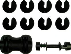 Tunturi Selector Dumbbell - Halterset - Dumbbell Set - Verstelbare Dumbbell - 12,5kg - Incl. Gratis Fitness App -Merkloos Winkel 1200x912 5