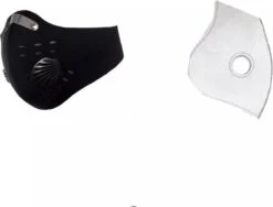 Hoge Kwaliteit Masker Zwart - Voor Op De Fiets Of Motor - Ademend Ventielmasker - Fijnstof Mondkapje Sportmask -Merkloos Winkel 1200x913 3