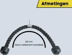 Merkloos Tricep Rope - Trekkoord Voor Krachtstation - Zwart - Nylon 70 CM -Merkloos Winkel 1200x915 9