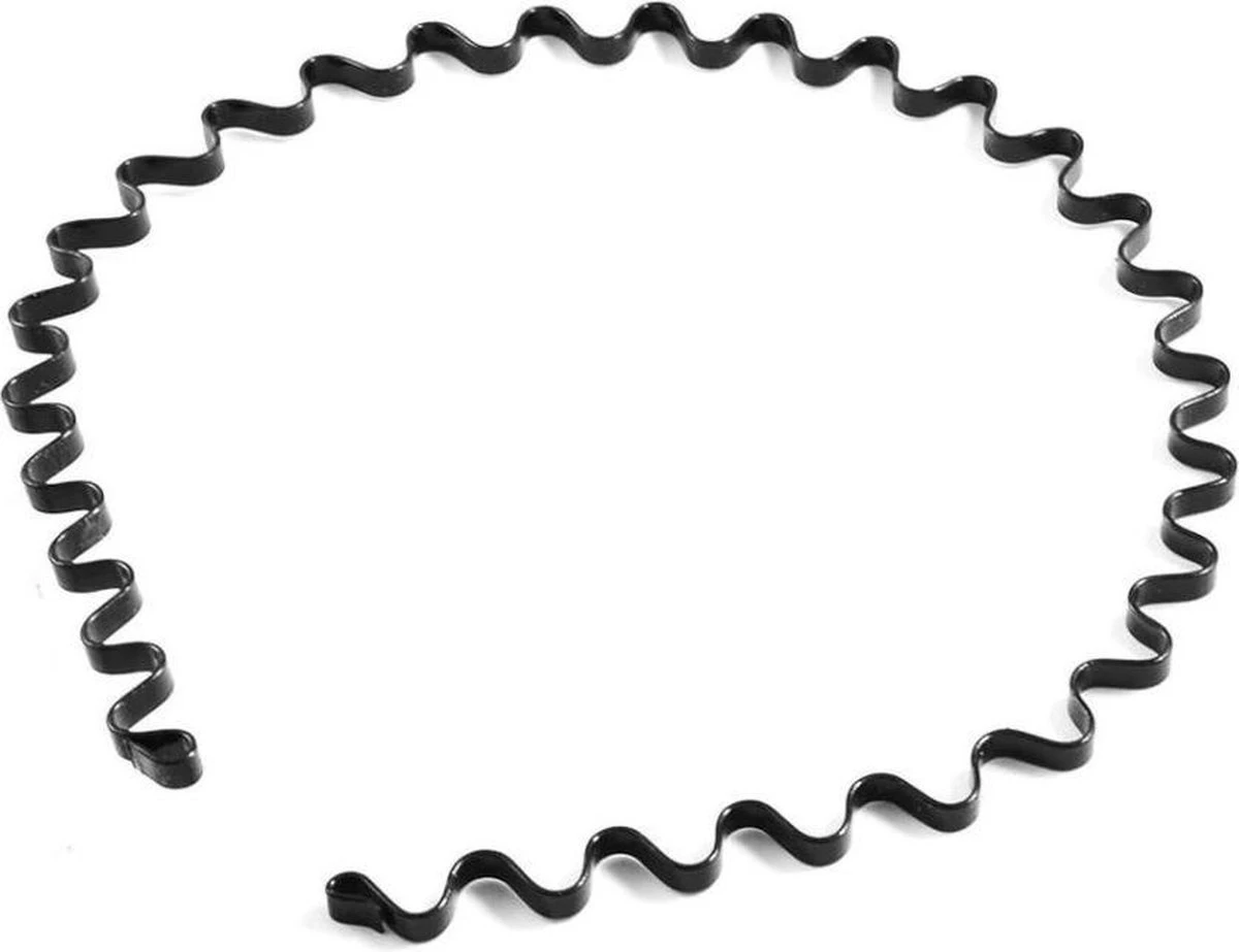 Wave Sport Diadeem Mannen Golf - Sport Haarband Volwassenen - Metaal - Zwart - 41 Cm 4 Wave Sport Diadeem Mannen Golf - Sport Haarband Volwassenen - Metaal - Zwart - 41 Cm - Afbeelding 2