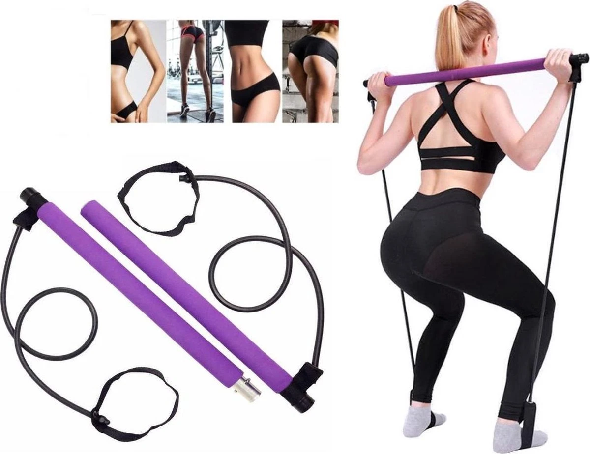 Merkloos Pilates Sticks - Professionele Fitness Bar - Pilates Stick - Yoga Stok - Pilates Set - Weerstandsbanden - Pilates Bar - Full Body Workout - Thuis Gym - Fitness Elastiek - Gymstick 3 Merkloos Pilates Sticks - Professionele Fitness Bar - Pilates Stick - Yoga Stok - Pilates Set - Weerstandsbanden - Pilates Bar - Full Body Workout - Thuis Gym - Fitness Elastiek - Gymstick