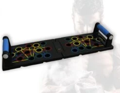 Merkloos Push Up Bord – Fitness Opdruksteunen Krachttraining - Inklapbaar – Home Workout Board – Zwart