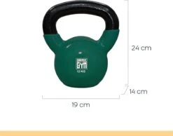 Orange Gym, Vinyl Kettlebell – 12KG, Russische Kettlebell, Neoprene Coating -Merkloos Winkel 1200x943 2