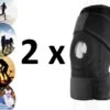 2 Stuks - I12Cover Knie Brace Met Patella Braces - Kniebrace / Kniebandages / Kniebanden Patella Band - Premium Kniestrap Sport, Elastisch