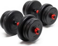 Halterset 20kg Met 12 Halterschijven & 2 Stangen, Cement. Handgewichten, Gewichten Met Gekartelde Greep, Dubbel Handgewicht, Halter, Dumbbell, Dumbbellset - MultiStrobe -Merkloos Winkel 1200x954 6