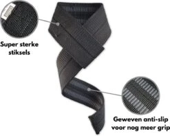 Lifting Straps - Lift Straps - Hybride Materialen - Fitness - Deadlift - Powerlifting -Merkloos Winkel 1200x956 12